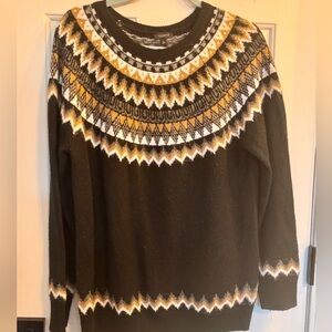 Talbots Black and Gold Knit Sweater